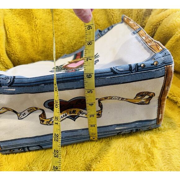 Brighton Hearts & Dogs In Love We Trust 2019 Canvas Tote Bag Beach travel resort - Picture 6 of 13